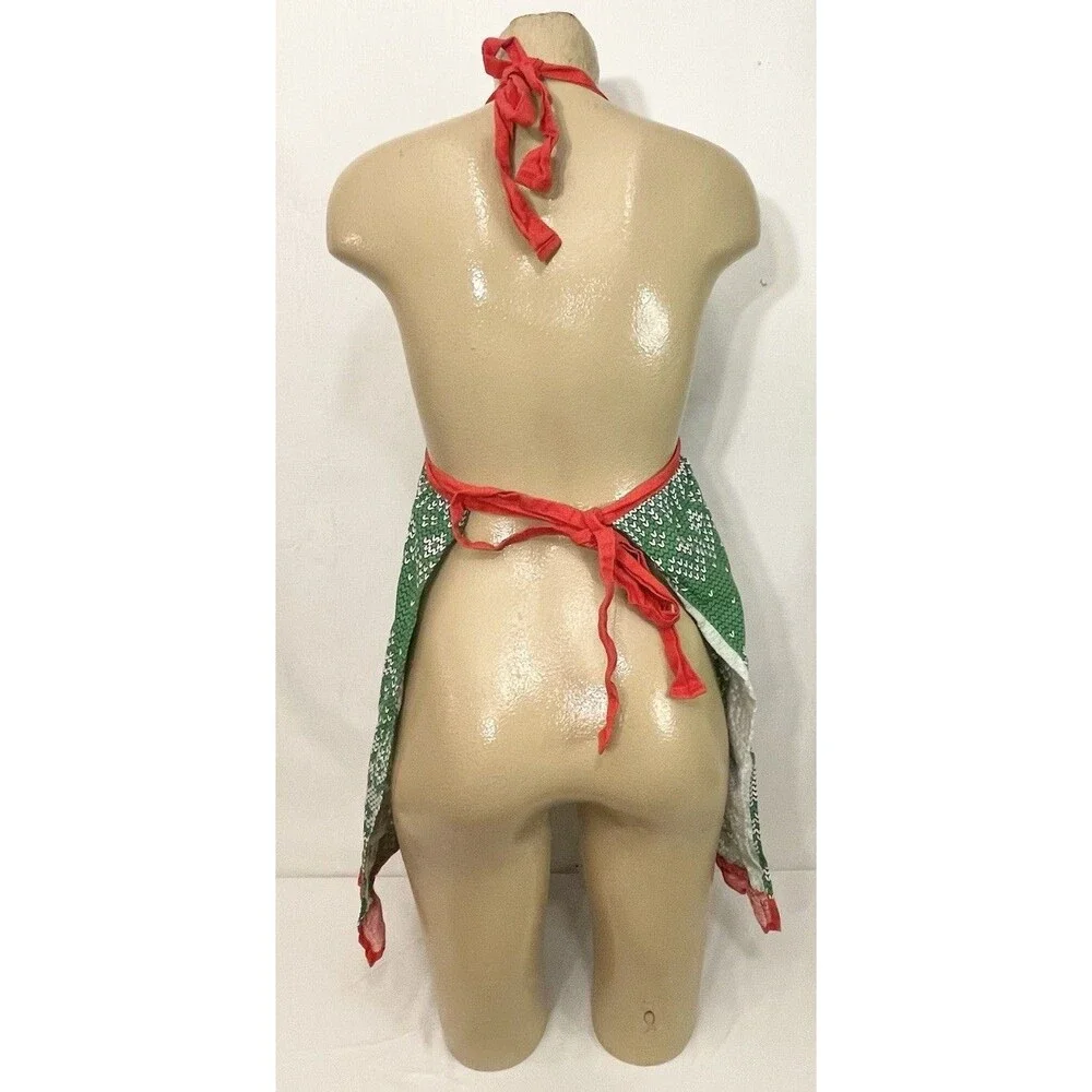 Grandma Claus Apron Christmas Holiday Cooking Baking Cookies For Santa Kids